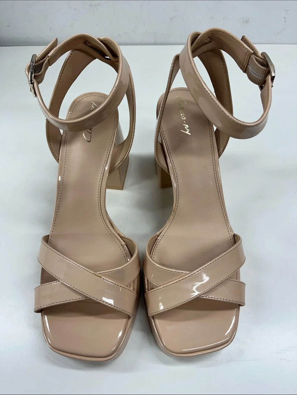 New Circus NY by Sam Edelman Kaitlyn Strappy Platform Sandals in Nude Size 9.5
